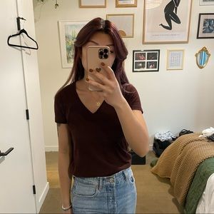 Madewell v-neck pocket tee